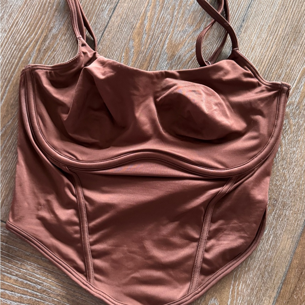 NWOT Victoria's Secret Brown/bronze Bra Top